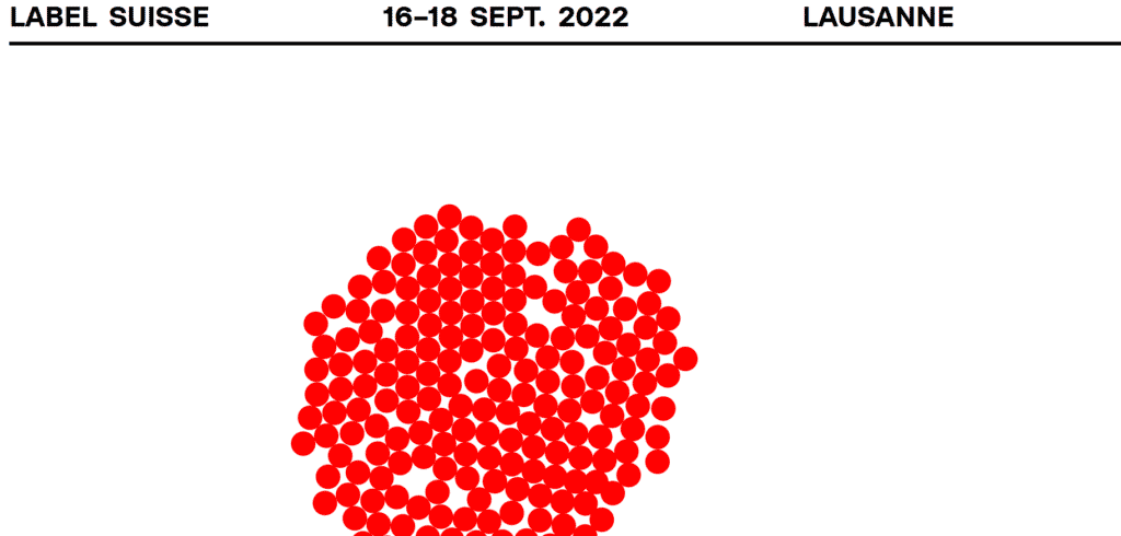 Festival LABEL SUISSE 2022 (16-18 septembre, Lausanne)