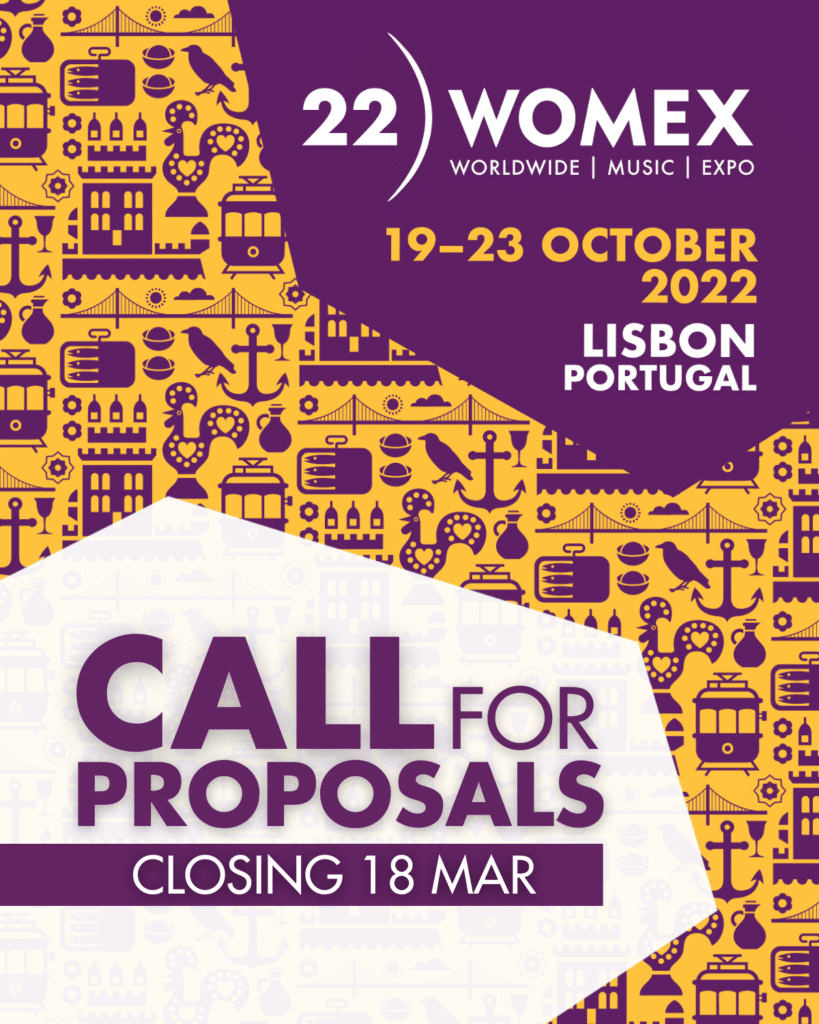 Visuel WOMEX - Call for proposals CNM centre national de musique