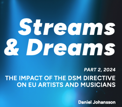 Streams and Dreams : sur près de 10.000 artistes en Europe, plus de 69% sont insatisfaits de leurs revenus du streaming